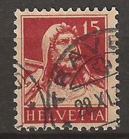CH173z - Buste de Tell 173z (papier grillé)  obl. Travers