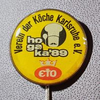 R420 - Anstecknadel Verein der Köche Karlsruhe e.V. 1989 ETO