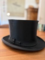 Chapeau Claque - antiker Zylinder schwarz - um 1900