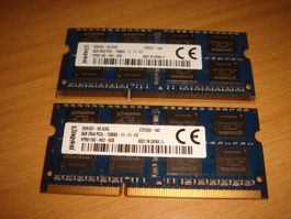 2 stück 8gb ddr3 PC3L 12800 (1600) RAM für Laptop.