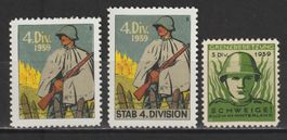 Kommandostäbe Nr. 34/1, 37/1 + 44/1 **