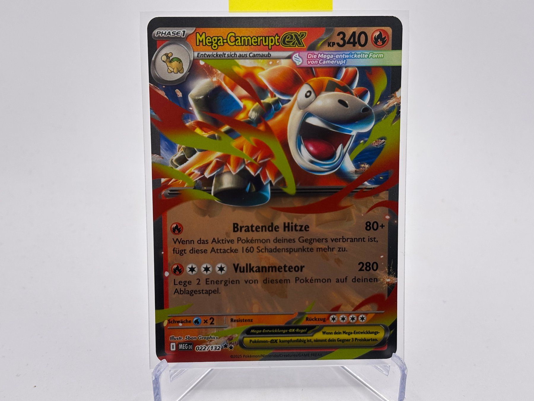 Pokémon Carte collezionabili: Mega-Entwicklung - Mega Camerupt ex  (MEG 22) - DE – Nuovo (secondo la descrizione) da Allschwil venduto da Bullach