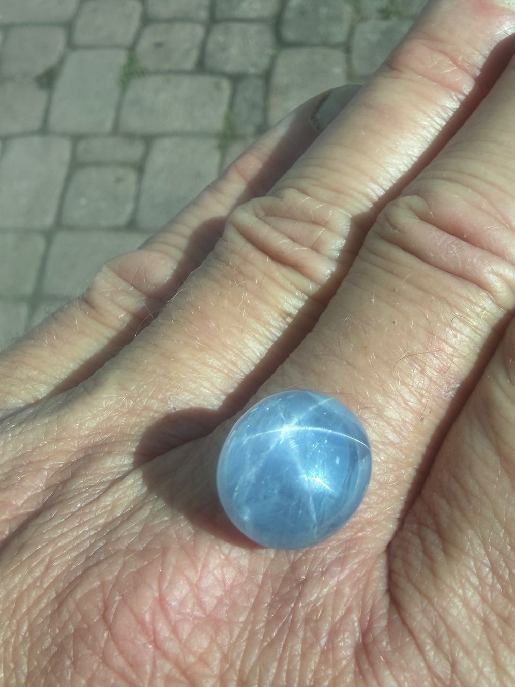 Pietre preziose: STERNSAPHIR gräulich/blau  22.55cts  Burma – Nuovo (secondo la descrizione) da Seftigen venduto da tigers12 4