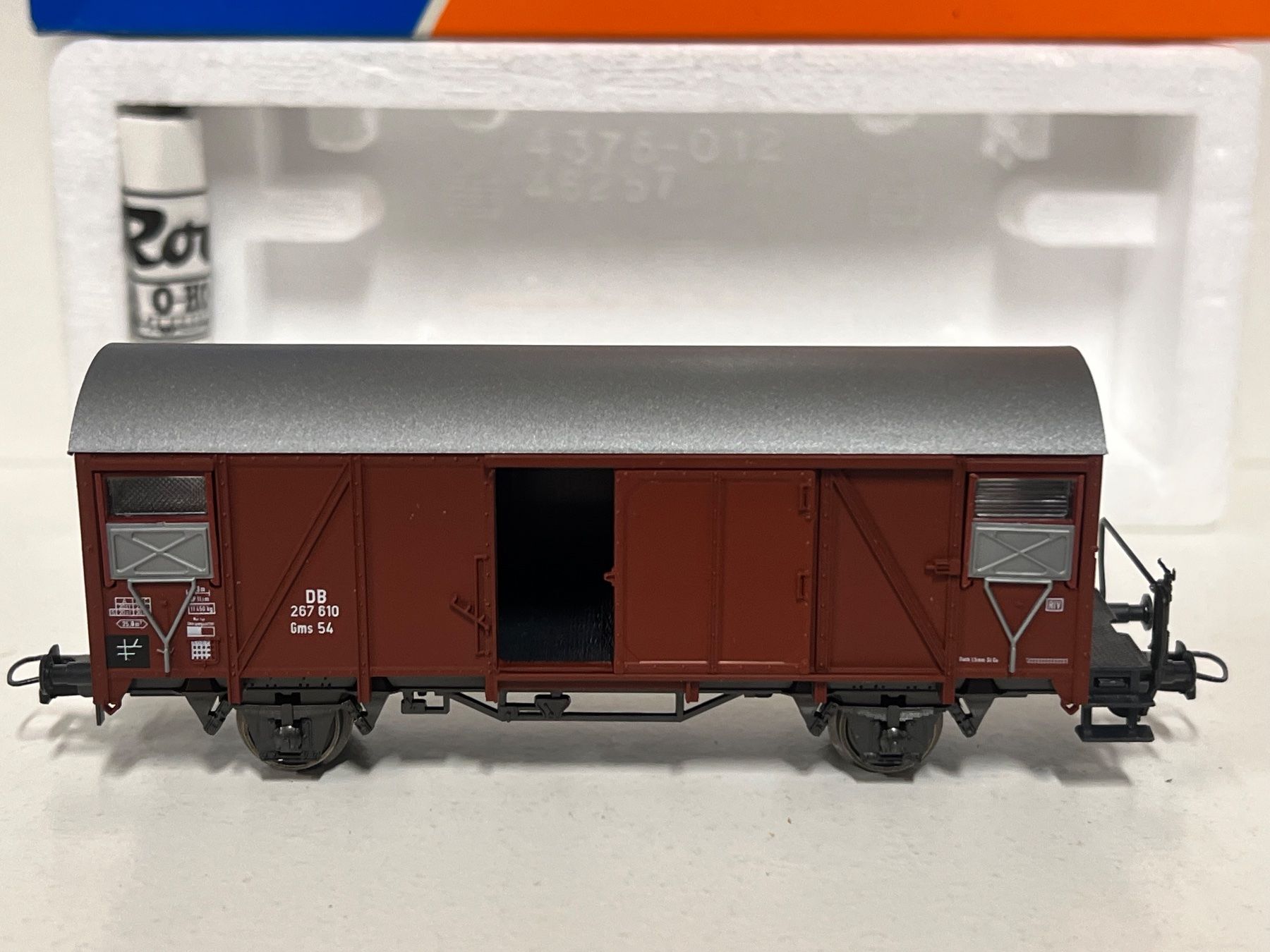 Roco Modellini di ferrovie: Roco 46256 DB Güterwagen Gms 54 H0 DC – Nuovo e nell'imballaggio originale da Geroldswil venduto da TopTrain54 1