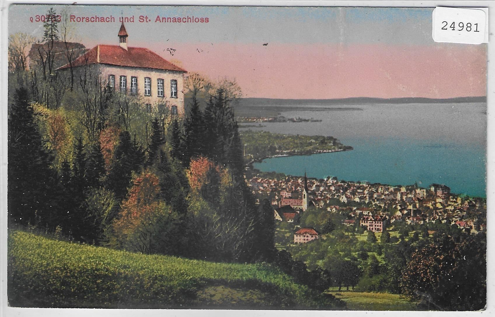 Ansichtskarten: Rorschach und St. Annaschloss - Litho – Antik aus Ettingen von Kartenplanet