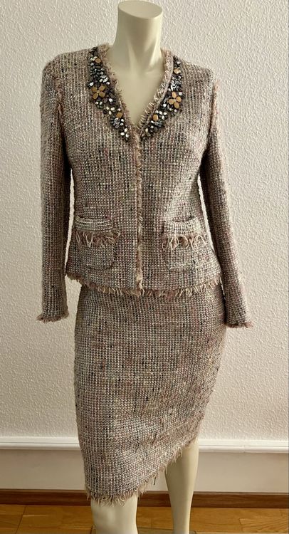 Luxus Tweed Kostm Damen Fotos