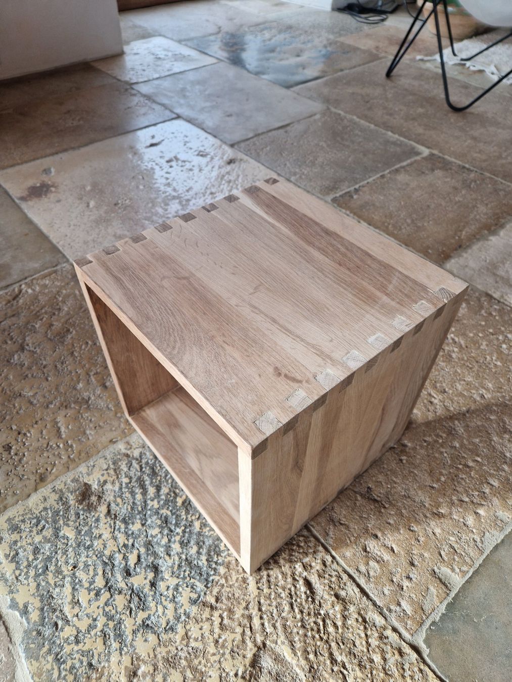 Tavoli: Meuble cube en bois chêne massif table basse salon – Nuovo (secondo la descrizione) da Corcelles-Le-Jorat venduto da Legoduplo01 2