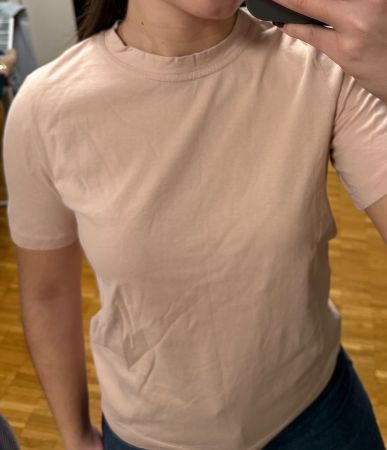 T-shirt H&M rose poudré taille XS