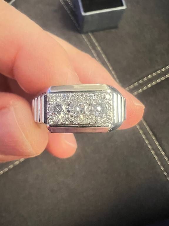Anelli: Herren Ring mit Brillanten  – Usato da Pfäffikon ZH venduto da SuisseLife 2