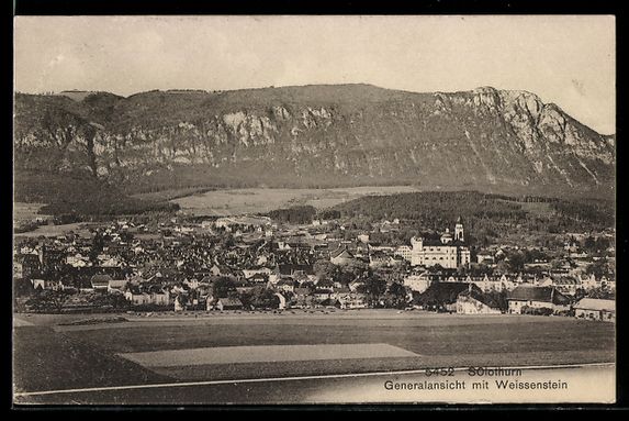 Cartoline postali: Solothurn, Generalansicht mit Weissenste – Usato da Berlin venduto da bartko-reher
