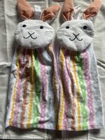 2x Cute Easter Bunny Towel Set - Spring Decoration 🐰🧺