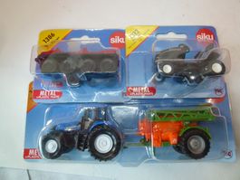 SIKU - 3  Modelle in OVP - Traktor, Rasenmäher etc 14/7/5cm