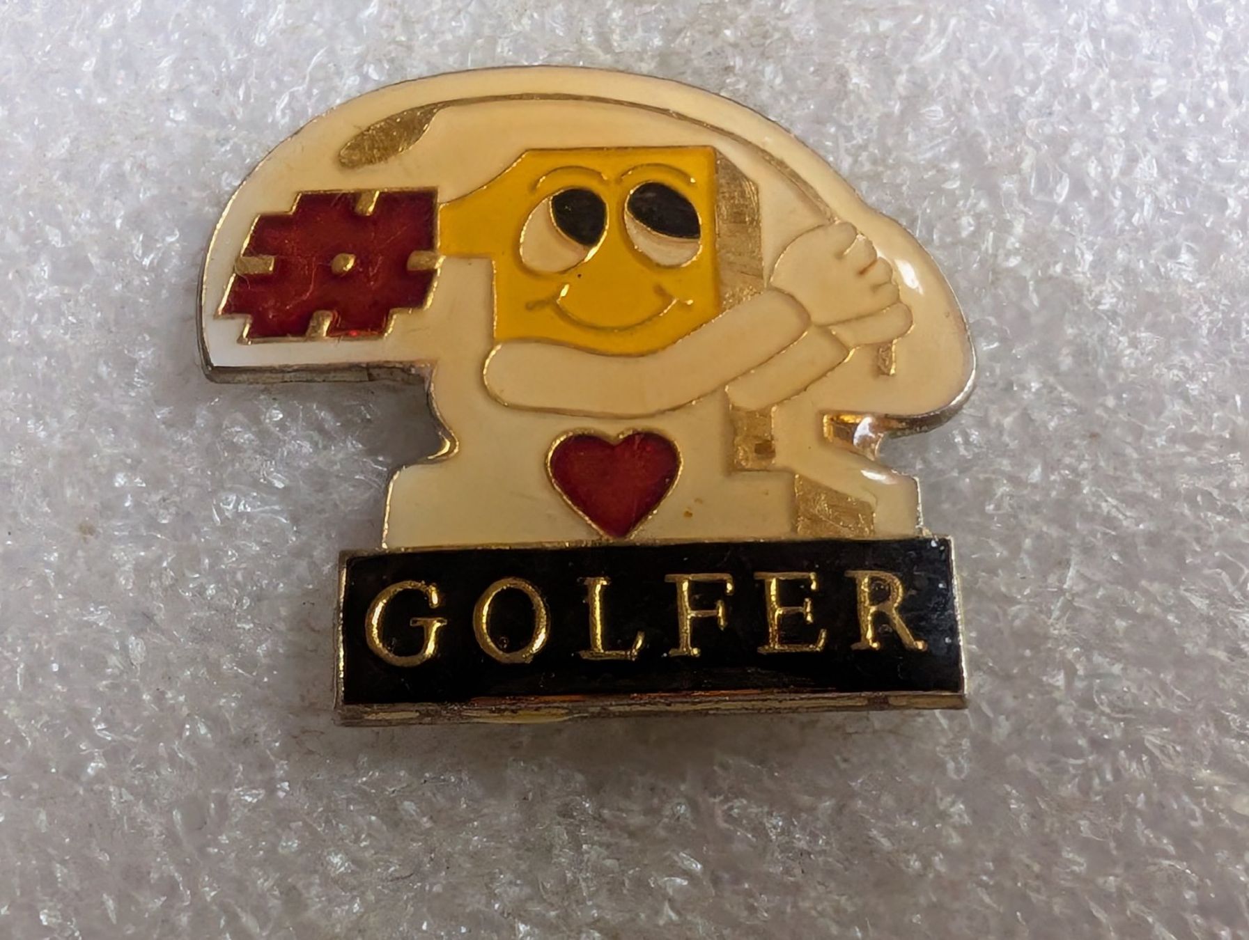 Placchette & Badge: Ansteckpin 176: Golfer – Usato da Oppligen venduto da Pin-Fall-Shop