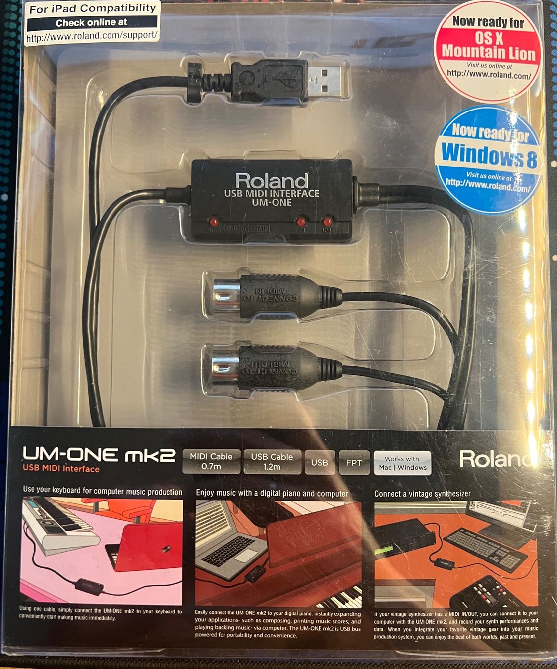Roland Lecteurs & Adaptateurs: Roland UM-ONE mk2 USB MIDI Interface – D'occasion à Thun par mathuusi