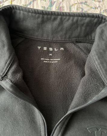 Tesla Zip-Sweater, Schwarz, Gr. M, Top Zustand, Herren