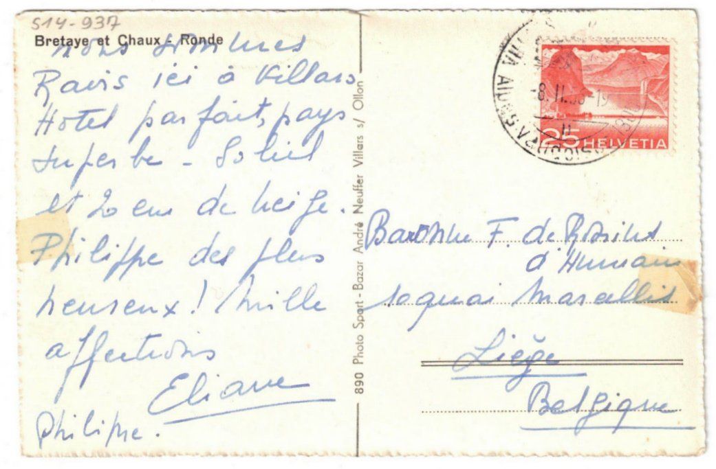 Cartoline postali: Villars - Col de Bretaye mit Skilift – Usato da Binningen venduto da Mountainrider 1
