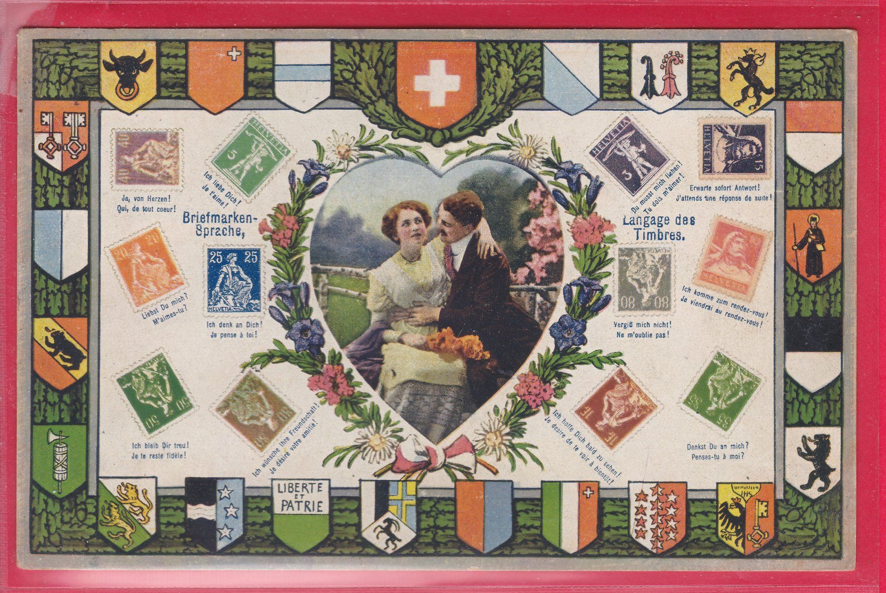 Cartes postales: BRIEFMARKEN SPRACHE – D'occasion à Oberrieden par Gebirgsstelze