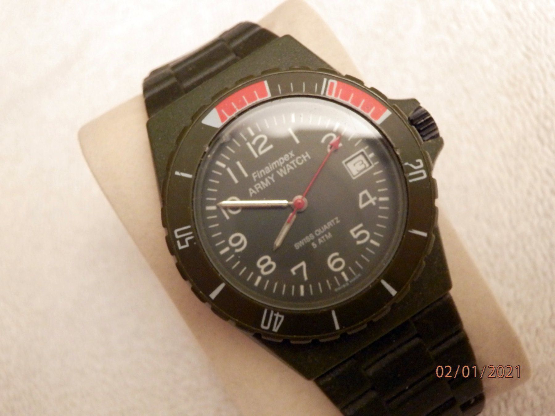 Orologi: Swiss Army Watch, Quartz, Datum, 5 ATM – Usato da Ueberstorf venduto da dinbau 9