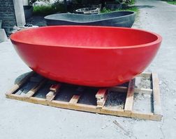 Badewanne Freistehende Wanne Terrazzo Stein Gartenwanne