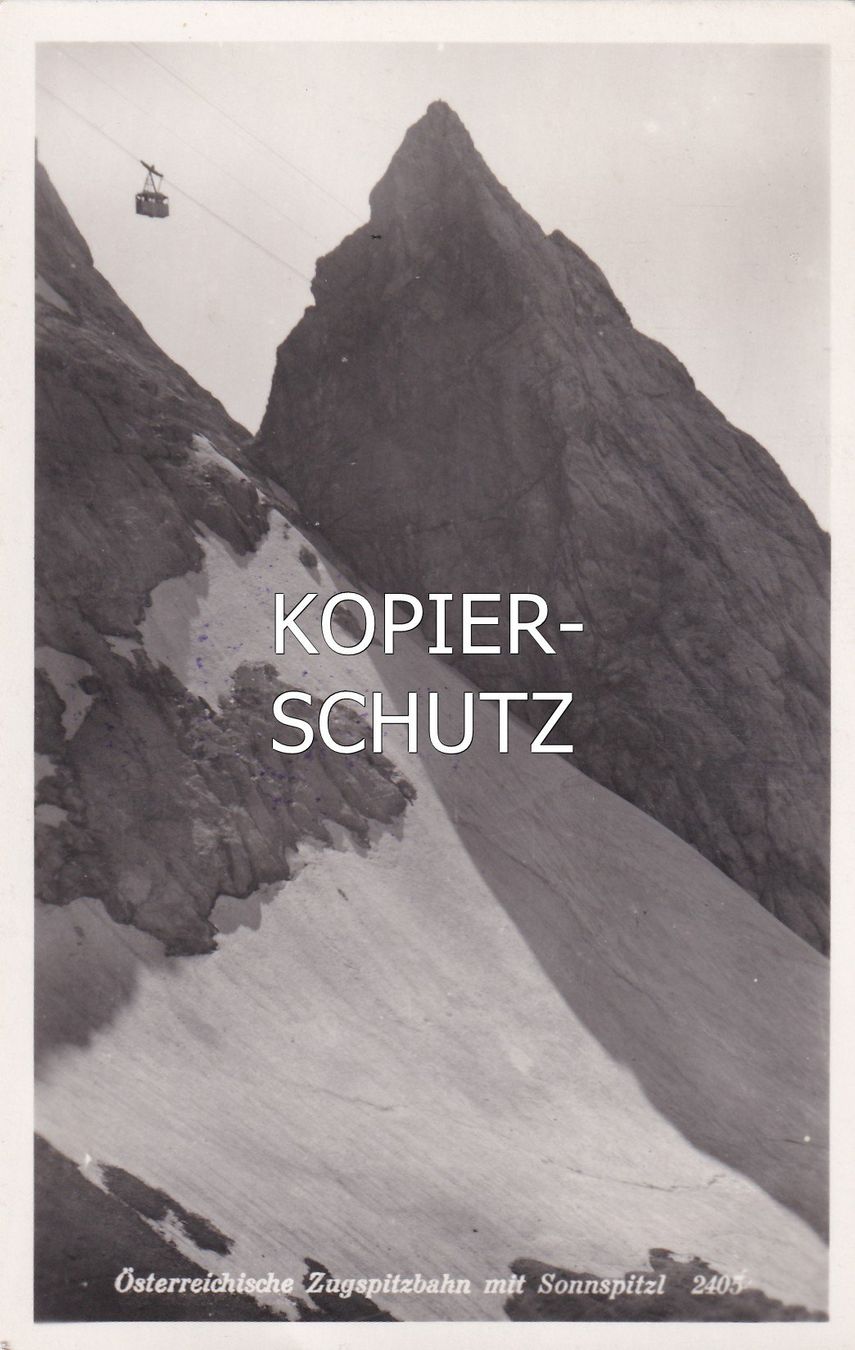 Cartoline postali: Zugspitz-Bahn und Sonnenspitzl /mp – Usato da Hombrechtikon venduto da Rudolf07