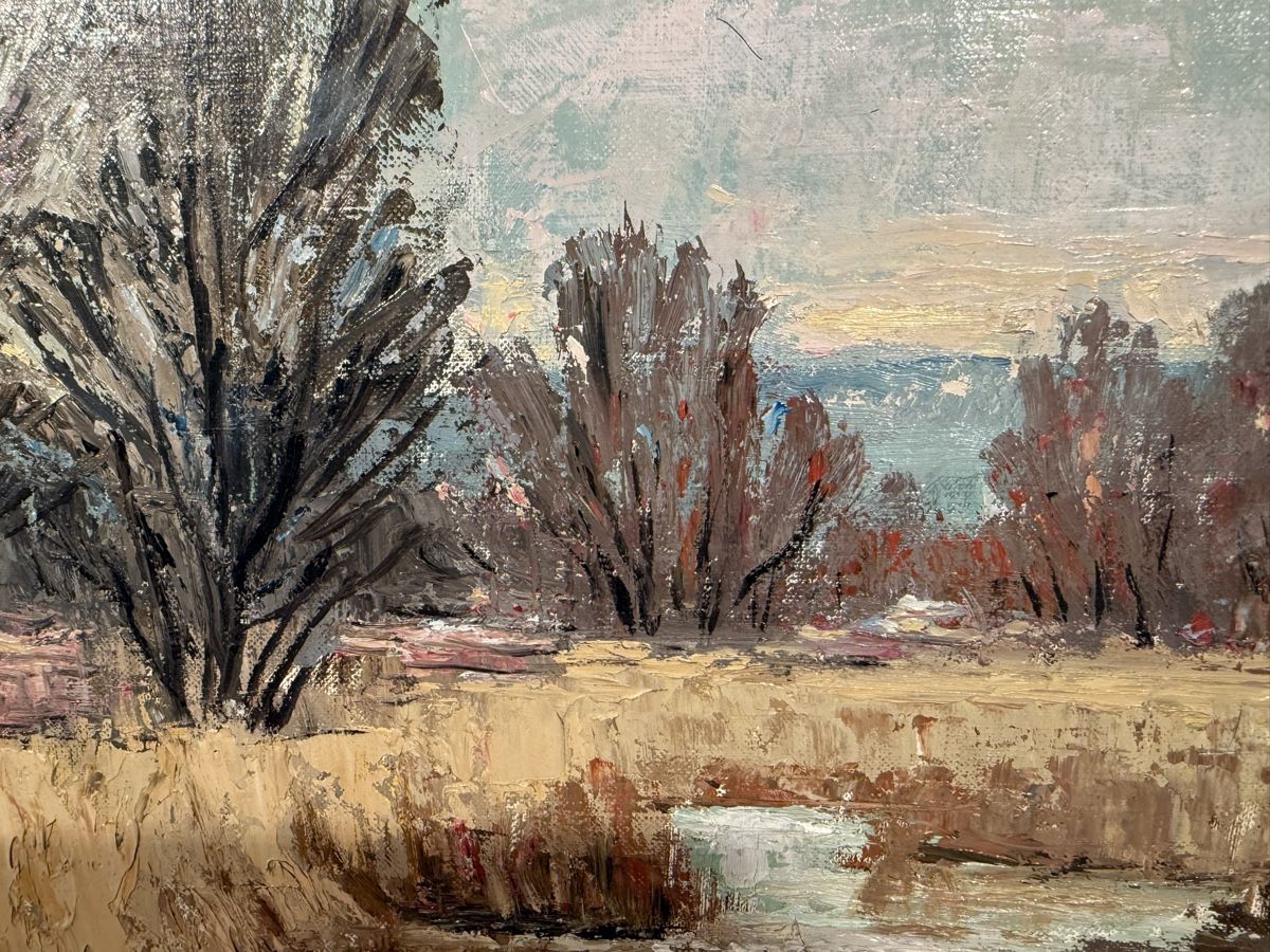 Gemälde: Tableau Paysage Riviere, Signé E Voegeli – Gebraucht aus Lausanne von vas_cdb2 3