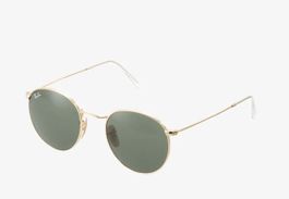 Ray-Ban Round Unisex Sonnenbrille grün Gold