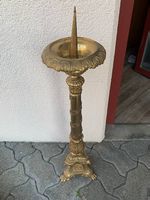 Traumhafter antiker Kerzenständer Bronze Feuervergoldet