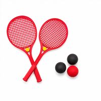 2 Tennisschläger Freizeit-Set inkl. 3 Gummibällen