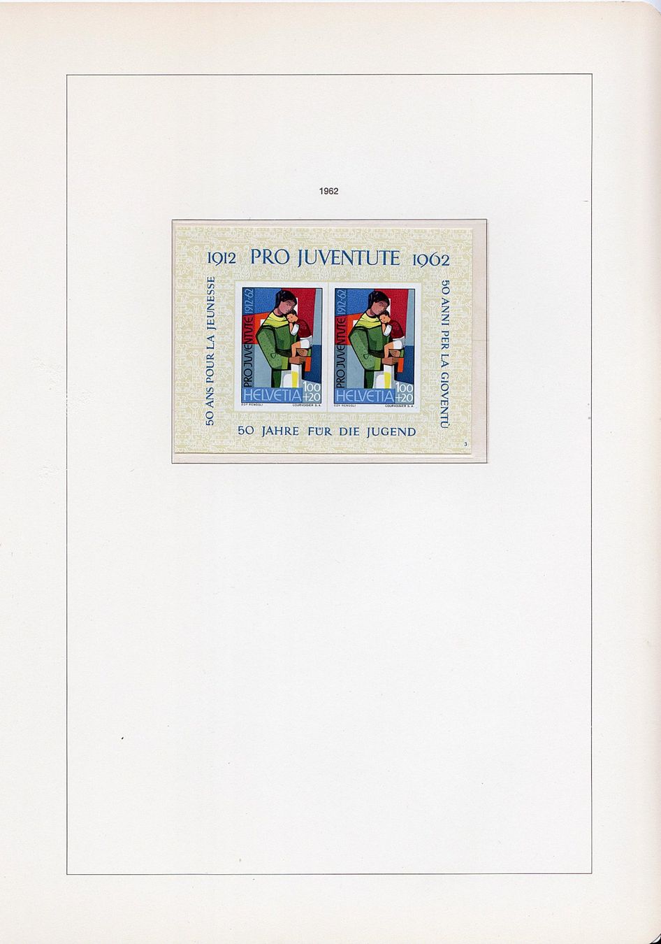 Tous les timbres: PRO JUVENTUTE 1913-1969 Collection ⨀ Complète 30 fl. – D'occasion à Genève par omniphila 9