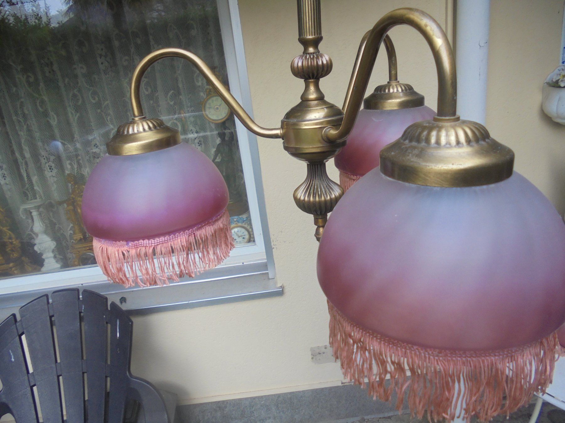 Lampadari & plafoniere: Alter Deckenleuchter 3 Flammig ca 1950 – Usato da Camorino venduto da Hunpete 1