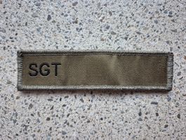  *** Namenschild Swisscoy Rang SGT mit klett ***  