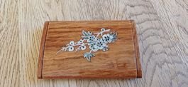 Schöne Holzbox mit Perlmut