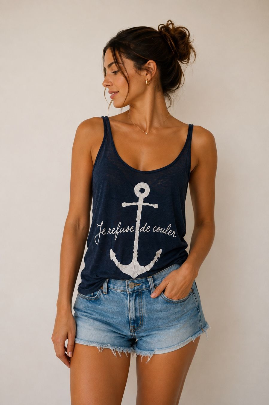 Brandy Melville Top: Brandy Melville Anker Top One Size – Usato da Wermatswil venduto da Jara.a.s