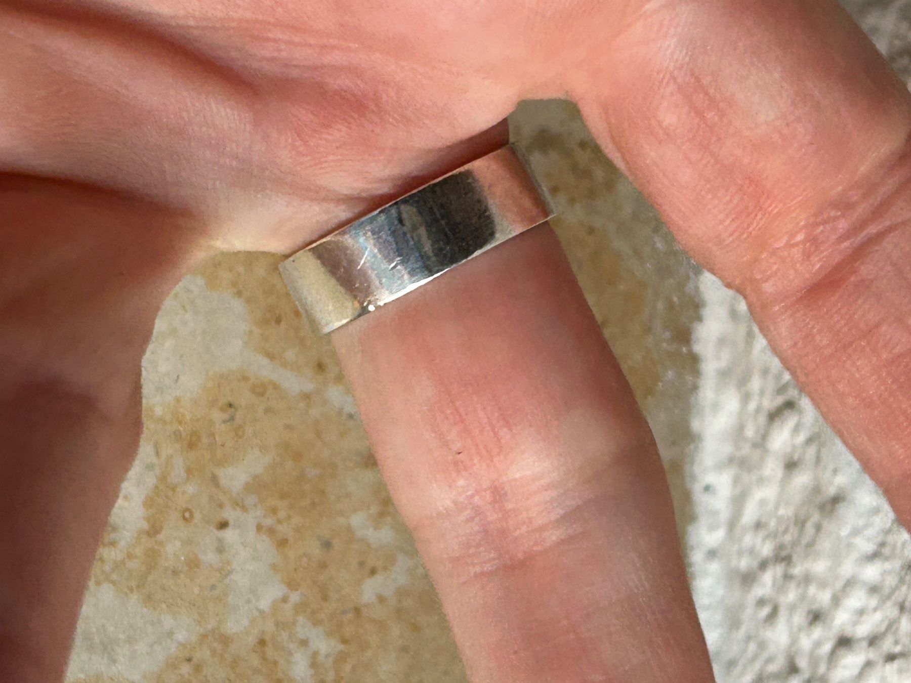 Anelli: Silber Ring mit grünem Stein (Grösse 57) – Usato da Laufen venduto da Bellebellezza 5