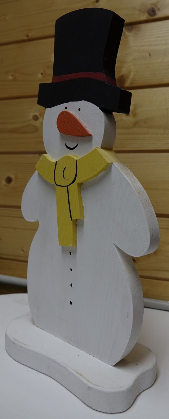 Tutte le decorazioni: Schneemann aus Holz – Nuovo e nell'imballaggio originale da Rüegsauschachen venduto da ivatug