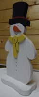 Schneemann aus Holz