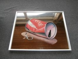 Spiegel Coca Cola mit Sujet "Alu Dose" 36 x 46 cm