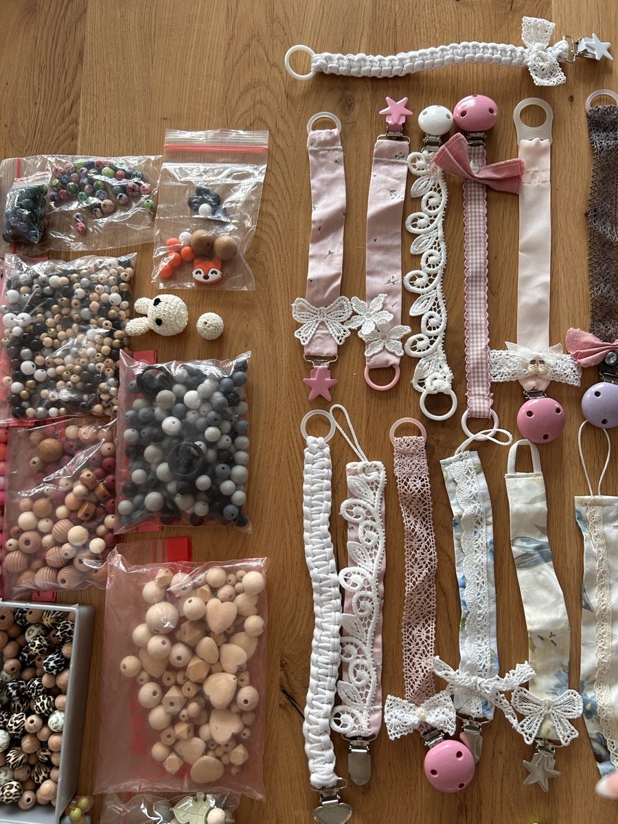 Kit bricolage: Bastelmaterial Schnullerketten XXL! – Nuovo (secondo la descrizione) da Rothrist venduto da Nadjane 4