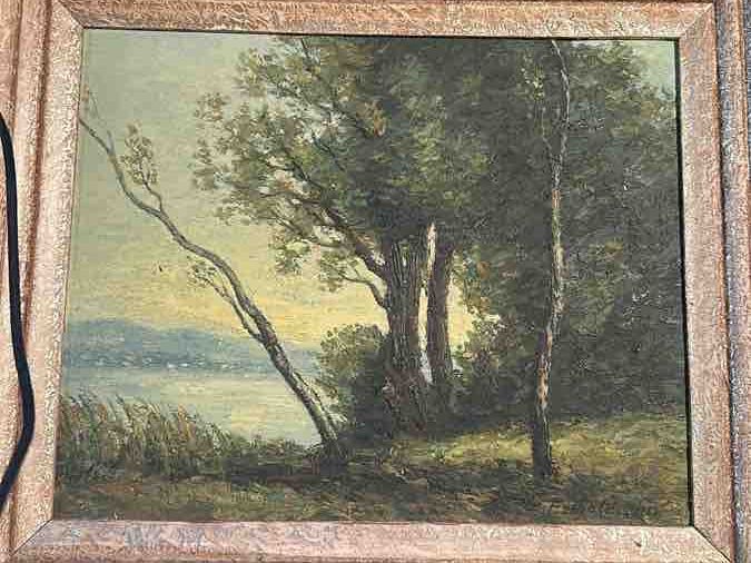 Gemälde: Oelgemaelde Landschaft mit See – Gebraucht aus Zürich von mazlaghan