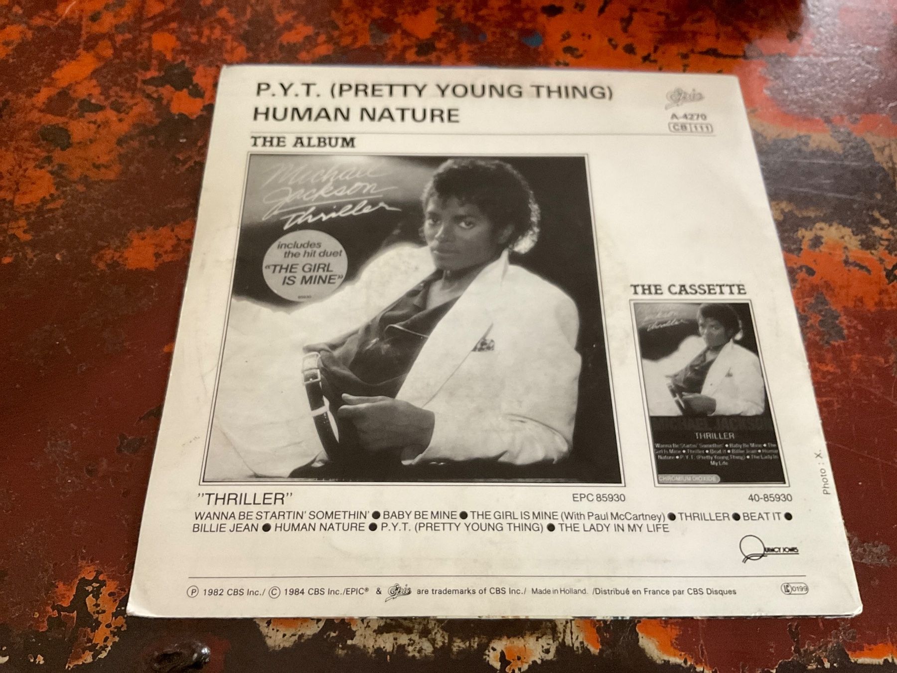 Vinyles: Michael Jackson P.Y.T Single7 – D'occasion à Delémont par vinylfreak01 1