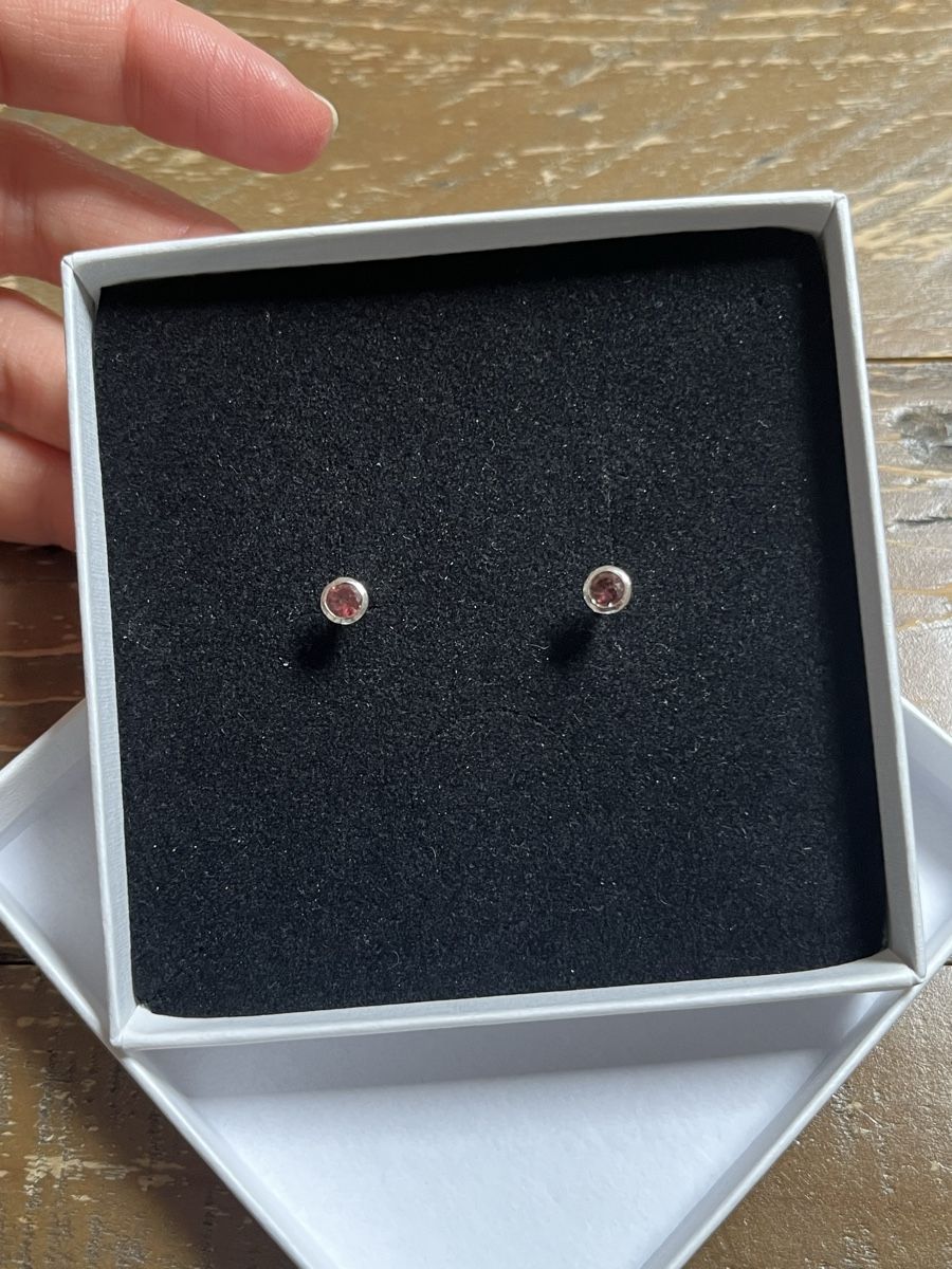 Orecchini pendenti & Orecchini a lobo: Ohrstecker pinker Turmalin Silber 925 – Nuovo e nell'imballaggio originale da Worb venduto da alfiie824 1