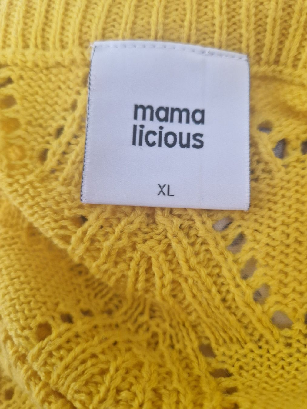 Mamalicious Maglioni & Felpe: Damen Strickpullover Mamalicious in gelb – Usato da Schinznach Dorf venduto da mast8919 1