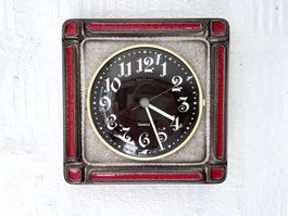 Vintage, Keramik Wanduhr - Hettich