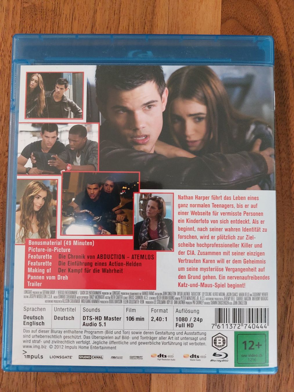 Tutti i DVDs: Blu Ray - Atemlos Abduction – Usato da Rheinfelden venduto da FilmAuktion 1
