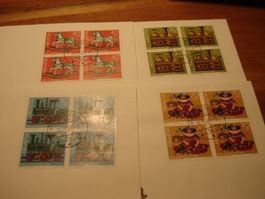 FDC Pro Juventute 1983, Satz, Einzel  + 4erblocks, 9 Belege