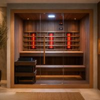 KOMBI Sauna+Infrarotkabine LEGANES für 4-5 Personen