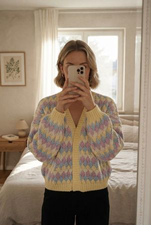 ARINES Pastell Cardigan V-Ausschnitt