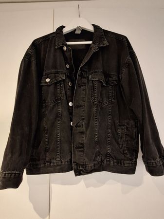 Jeansjacke H&M Denim schwarz Grösse M