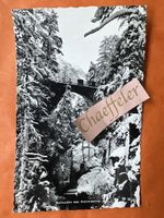  Schlucht bei Pontresina Winter ❄️🌲 Brücke  W16