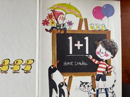 vintage Bilderbuch " 1+1 " von Horst Lemke 1971